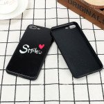 Wholesale iPhone SE (2020) / 8 / 7 Design Tempered Glass Hybrid Case (Smile)